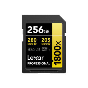 LEXAR 256GB UHS2 V60 SD CARD